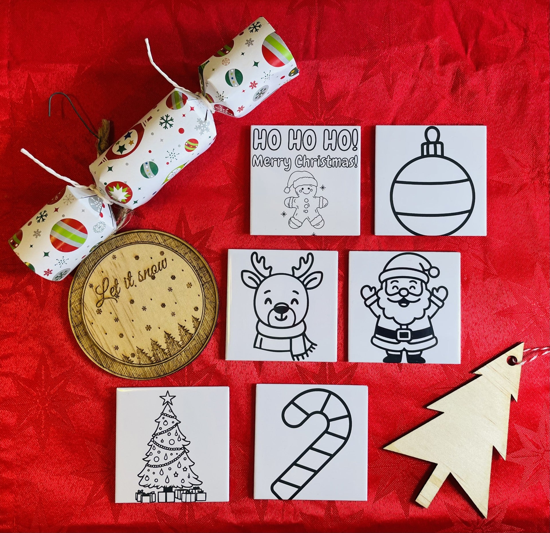 Christmas Colouring Magnets